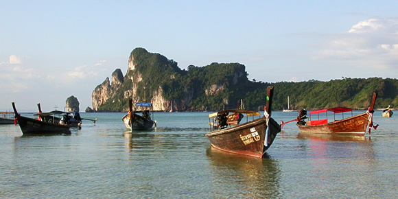 Longtail boats in Thailand