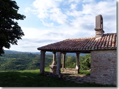 The chapel of Sveti Roka outside the tiny hamlet of Draguc.