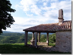 The chapel of Sveti Roka outside the tiny hamlet of Draguc.