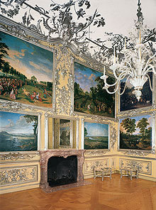 The Hunting Room in the Amenlienburg Pavilion of Schloss Nymphenburg, Munich