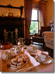 Most B&Bs will offer you a welcoming cup of tea. What they mean is a pot of Irish tea served in china cups along with a basket of bread, scones, pasteries, and cakes, often to be enjoyed in an elegant sitting room like the one pictured here in the nineteenth century farmhouse of Killennan House just before I devoured it. This would be a good reason to make sure you arrive at your B&B well before dinner, say around 4:30ish, so you can truly enjoy a traditional afternoon tea