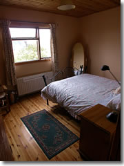 A room in the Man of Aran B&B, a thatched hut by the sea on the island of Inishmore in the Aran Ilands