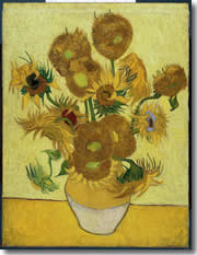 Van Gogh's Sunflowers, at the van Gogh Museum of Amsterdam