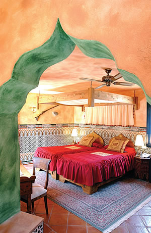 A room at the Hotel Amanhavis, Marbella