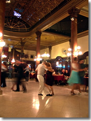 Tango lessons at the Confiteria Ideal in Buenos Aires
