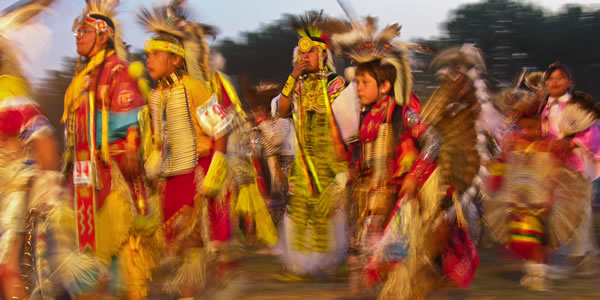 Sioux ancers at the 2006 Oglala Lakota Natioan Gathering, Pine Ridge, South Dakota