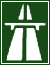European road sign for Highway