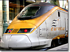 A Eurostar train