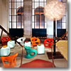 The lobby of the Hotel Art by the Spanish Steps in Rome, Italy