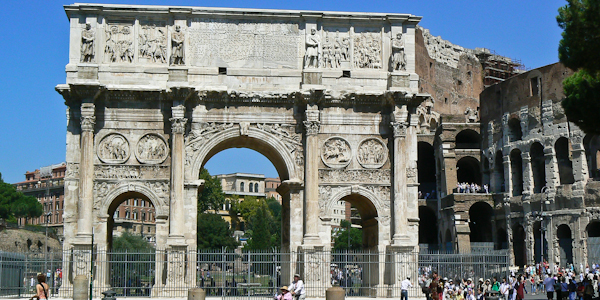 The Arch of Constantine in Rome