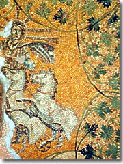 An ancient mosaic in the Vatican Necropolis