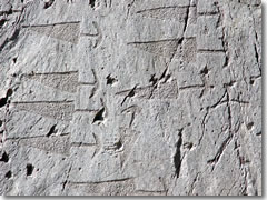 A forest carved at Val Camonica