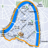 Map of Verona hotels