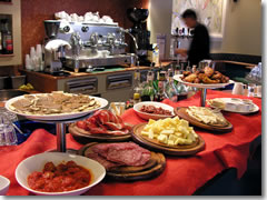 Stuzzichini snacks at apertitivo hour
