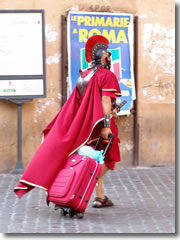 Even Roman galdiators know to pack light