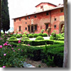 The gardens at agriturismo Villa Vignamaggio in the Chianti region of Tuscany.
