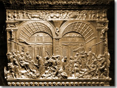 A panel from the Donatello pulpits in San Lorenzo
