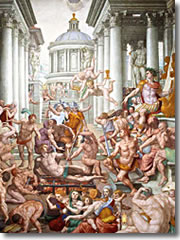Bronzino's Martyrdomw of St. Lawrence in San Lorenzo church in Florence