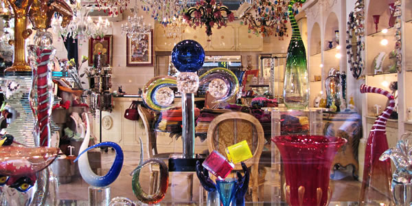 A glass shop in Venice