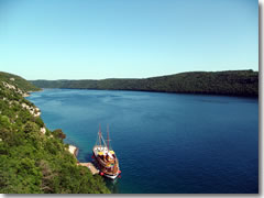 The Limski Kanal, or Lim Fjord, a bay north of Rovinj.