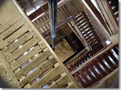 The staircase up the bell tower of Rovinj's St. Euphemia church.