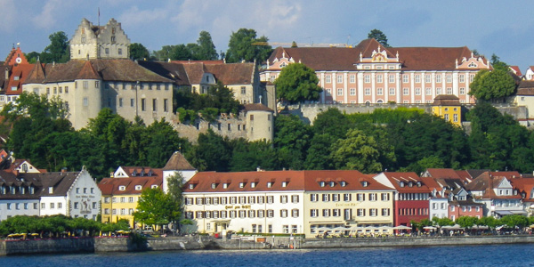 The two castles of Meersburg, on the Bodensee (Lake COnstance) in Germany's Baden-Württemburg