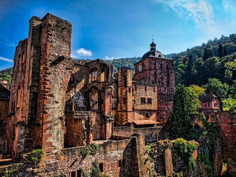 Castle ruins at Schloss Heidelberg