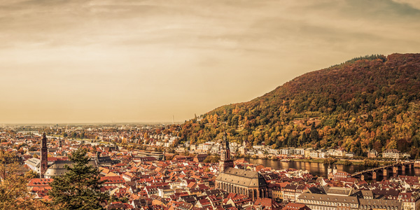 The Romantic city of Heidelberg in Baden-Württemburg