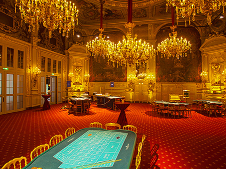 A gaming room at the at the Casino Baden-Baden