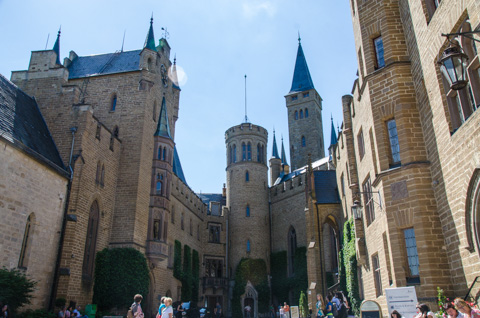 The courtyard of Hohenzollern Castle