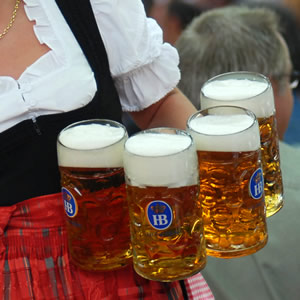 Beer keller tavern in Munich