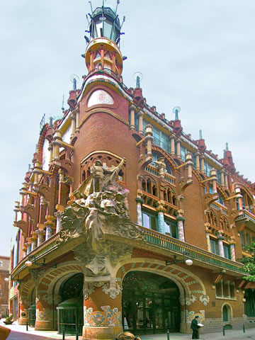 The exterior of the Palau de la Msica Catalana