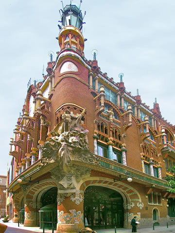The exterior of the Palau de la Música Catalana
