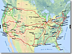 Amtrak routes
