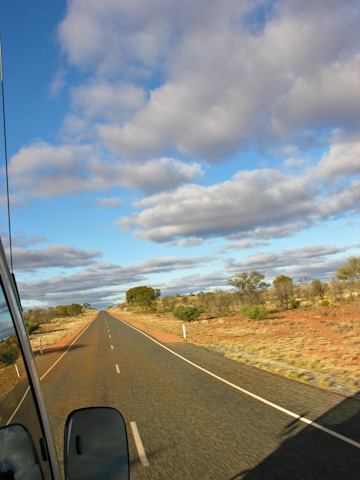 A road through the Outback of Australia