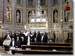 Even nuns go on vacation&mdash;this group is visiting the shrine of St. Domenic (whose tomb was partly sculpted by a very young Michelangelo) in the Basiclia di San Domenico in Bologna, Italy