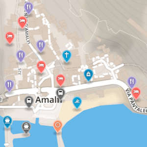 Map of Amalfi Coast