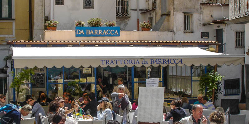 Trattoria Da Baracca, Amalfi. (Photo by TK)