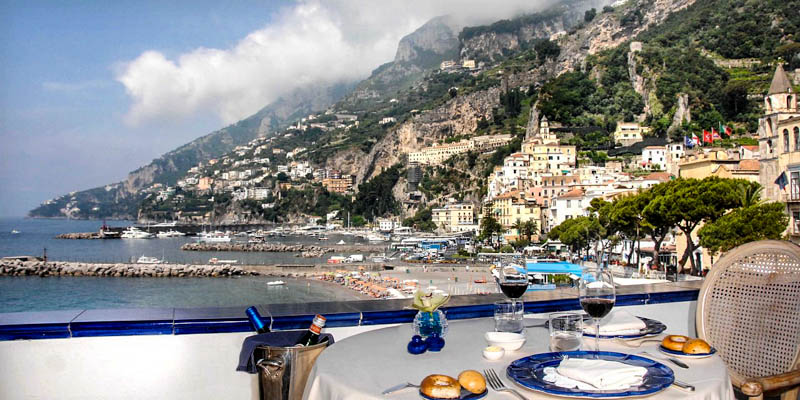 Restaurant Eolo in Amalfi. (Photo by TK)