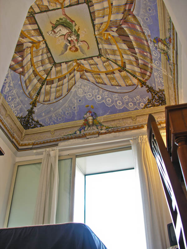 FRescoed room at the Hotel Residence.