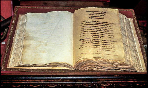 The Codice Foscariniano containing the Tavola Amalfitane, the world's first international marritime code. (Photo courtesy of the museum)