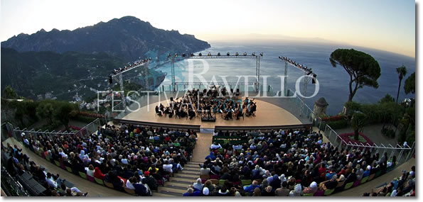 A Ravello Festival concert at the Villa Rufolo.
