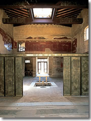 The House of the Wooden Partition at Herculaneum.