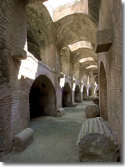The Anfiteatro Flavio at Pozzuoli, third largest in Italy