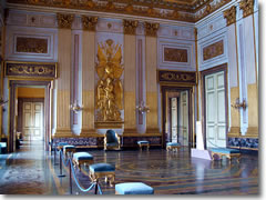 The Throne room in the Caserta Palace.