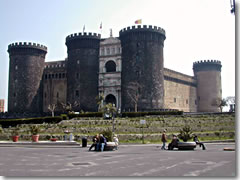 the Castello Nuovo, or Maschio Angioino, in Naples