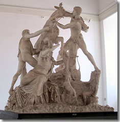The Farnese Bull in the Museo Archeologico di Napoli