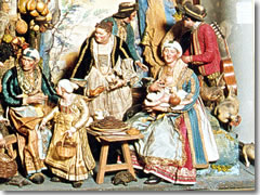 The creche figures at the San Maritno museum in Naples