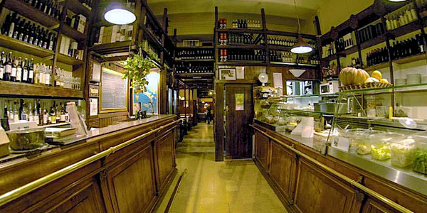 Cavour 313 wine bar and restaurant in Rome, Italy