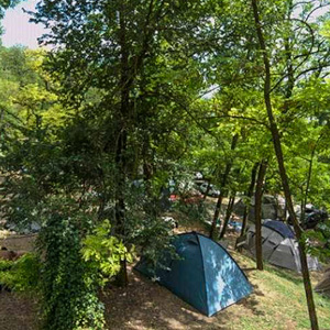 The campground at the Flaminio Village Bungalow Park, Rome